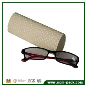 White Luxury Leather Wrapping Plastic Eyewear Box