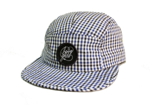 Fabric 5 Panel Camper Plaid Hat Sports Cap