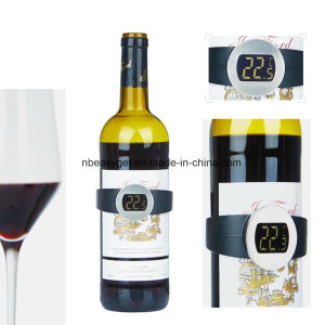 Champagne and Wine Bottle Snap Thermometer Digital Instan Read Thermometers with LED Display for Win