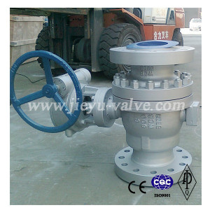 Carbon Steel 600lb Trunnion Mounted Flange Ball Valve